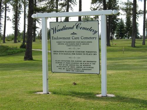 Woodlawn Cemetery Deer Park Spokane Co.