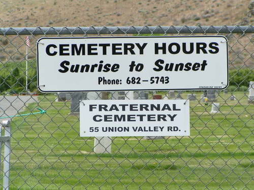 Fraternal Cemetery AKA Chelan Cemetery