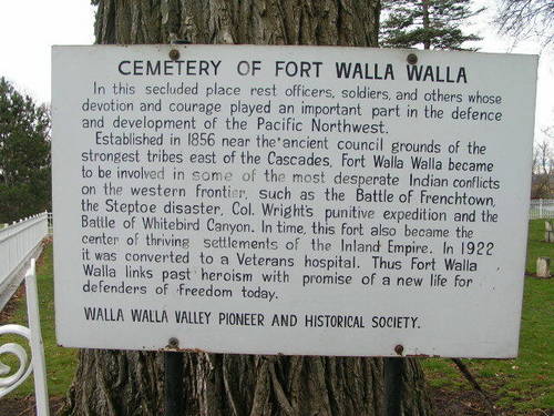 Fort Walla Walla Military Cemetery 